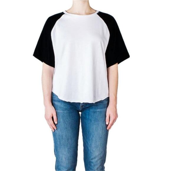 Current Elliott The Velvet Raglan Tee Shirt NWOT - Picture 1 of 9